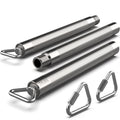 Tribe Lifting Resistance Band Bar - Heavy Duty Steel Bar for Resistance Bands - Resistance Bands Bar 3-Section Adjustable 39 to 