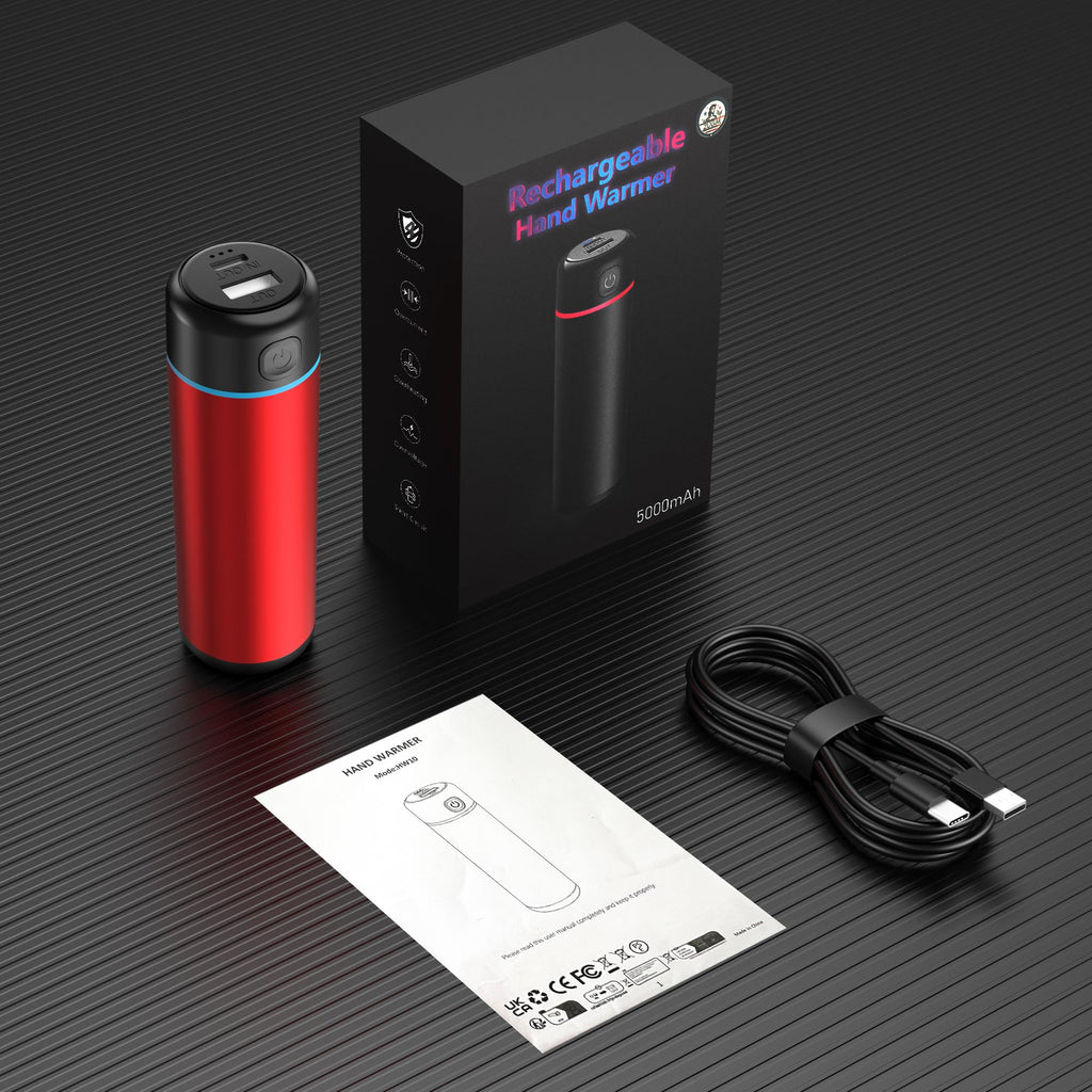 Zugm Rechargeable Hand Warmers, Electric Portable Hand Warmer, Split Usb-C, Cool Cute Stuff Gadgets, Camping/Travel Essentials &