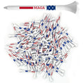 Proactive Sports Maga 3     100 Pack Of Durable 6 Prong Plastic Golf Tees Featuring Patriotic American Flag Print - Made In The