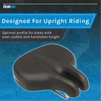 Ism Metro Comfort Bike Seat - Noseless Bike Saddle For Hybrid Bikes, Beach Cruisers, And Stationary Bikes Designed To Reduce Num