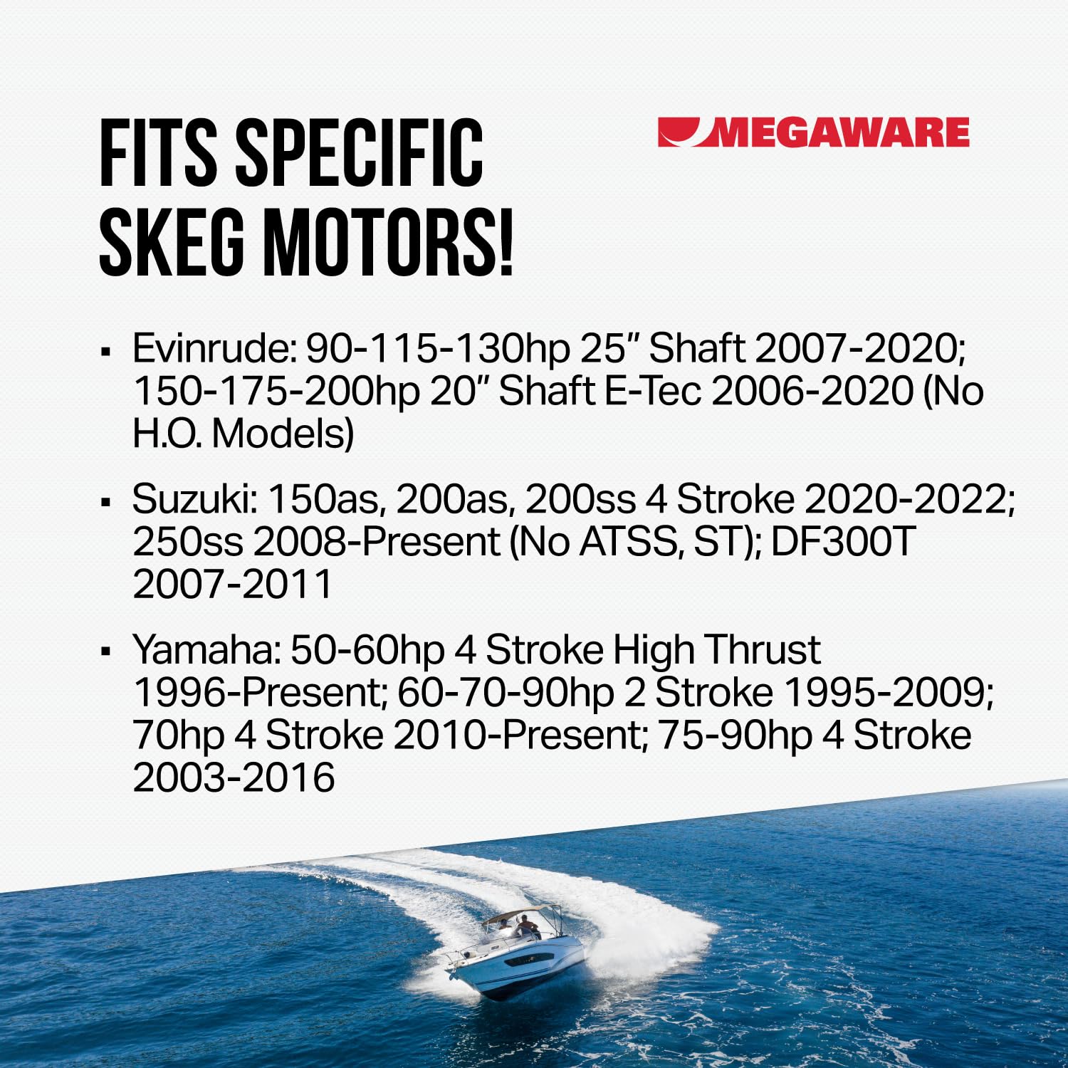 Megaware Skegpro 664 - Protects Against Damage From Ramp Dragging, Rocks, Debris And Submerged Objects - Stainless Steel Skeg Pr