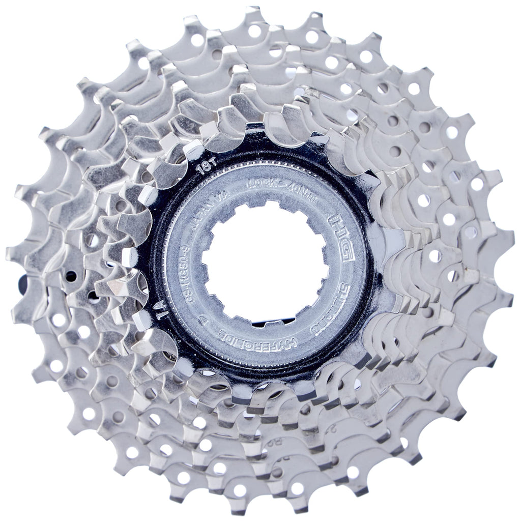 Shimano Men'S Cs-Hg50-9 13-25T Tiagra Hg50 9 Speed Cassette-Silver, 13-25 Teeth