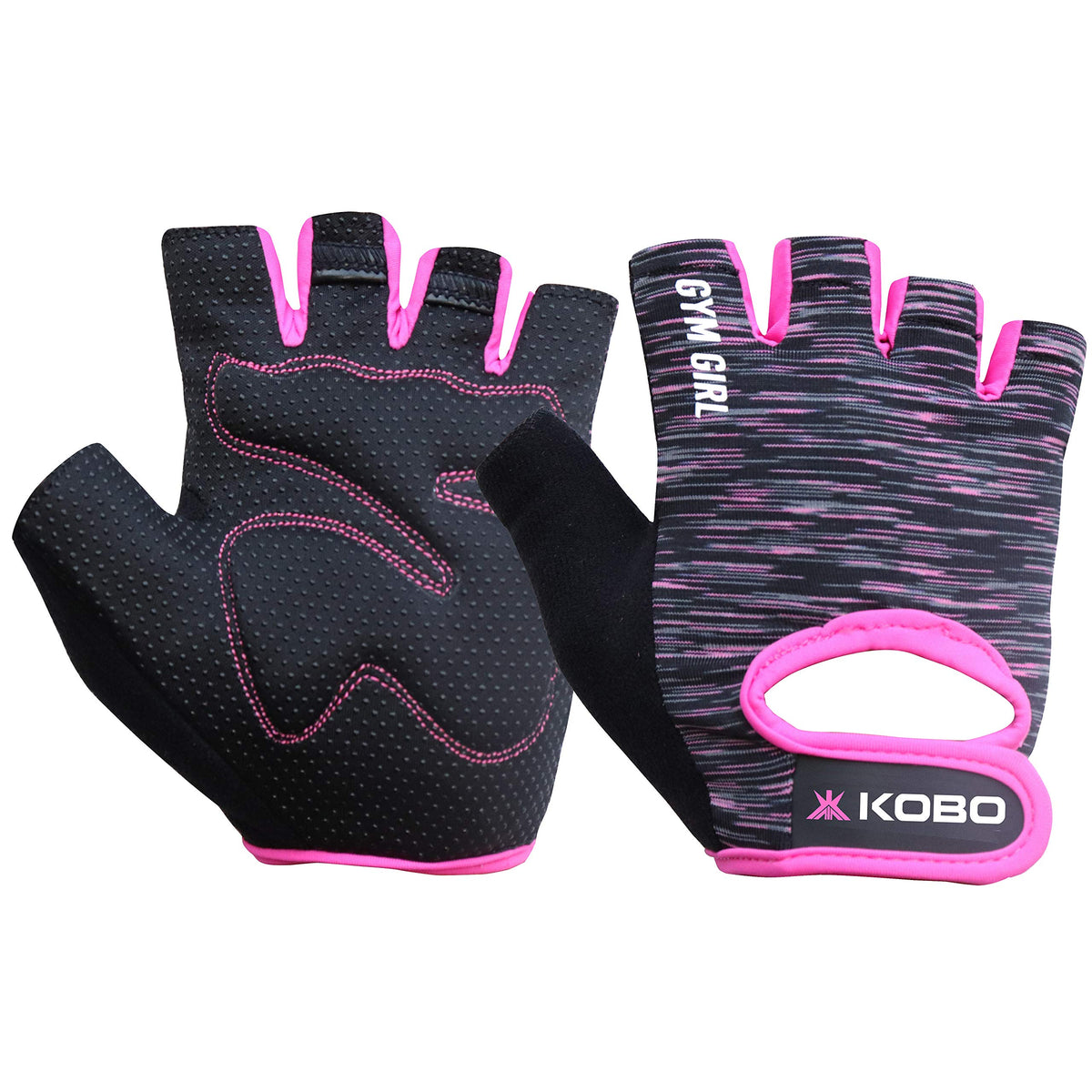 Kobo WTG38XL Weight Lifting Gym Gloves for Ladies & Girls with Good Grip Hand Protector Ideal for Weightlifting, Crossfit Trai
