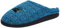 FOCO NFL Carolina Panthers Mens Poly Knit Cup Sole Slipper, Team Color, Medium (9-10)