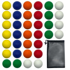 Dsmile Colorful Foam Golf Practice Balls 36 Pack Light Soft Elastic Training Multifunction Sport Balls