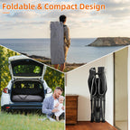 Fragess Portable Camping Cot, Sleeping Cots For Adults, 28 Extra Wide Heavy Duty Folding Cot Max Load 600Lbs With Thick Mattress