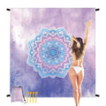 Mxicnc Sandfree Beach Blanket Waterproof Portable Lightweight Picnic Mat Oversized Extra Large 79''83'' Blanket For 4-7 Adults F