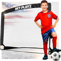 NET PLAYZ Soccer Goals Soccer Net - Kids Pop-up Football Goals for Backyard Practice & Training, Portable 4 x 3, Black (NOS274
