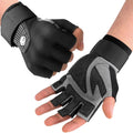 Fitespot Workout Gloves for Men Women,Weight Lifting Gloves with Wrist Wrap Support Full Palm Protection Gym Gloves for Training