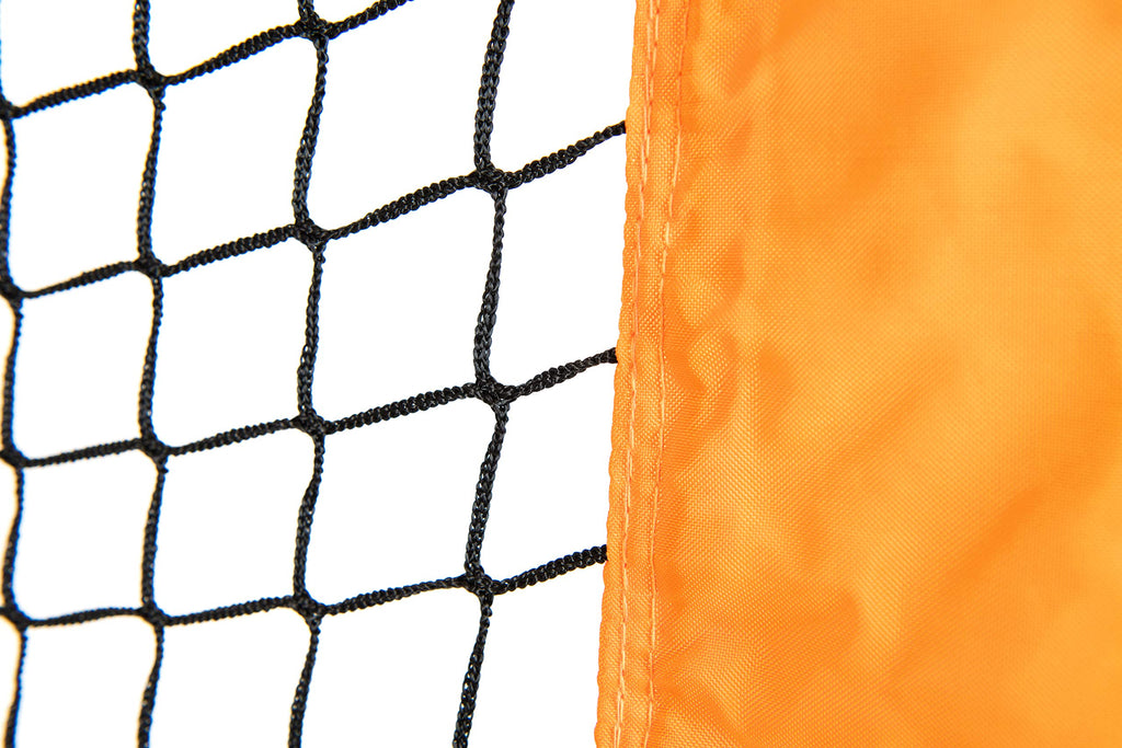 Champro Mvp Portable Lightweight Protective L-Screen, Baseball/Softball Pitcher'S Net, 7' X 7' Orange