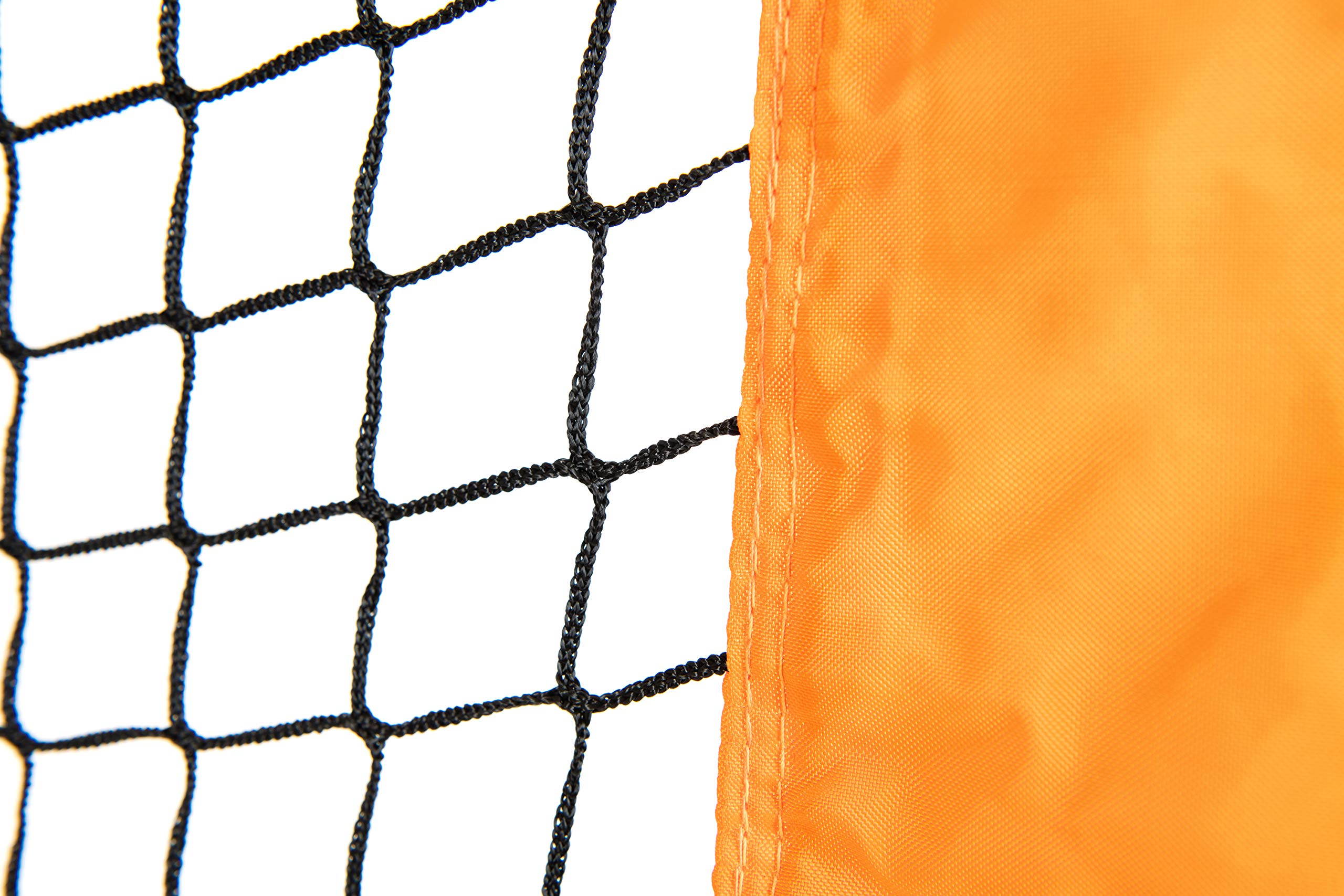 Champro Mvp Portable Lightweight Protective L-Screen, Baseball/Softball Pitcher'S Net, 7' X 7' Orange