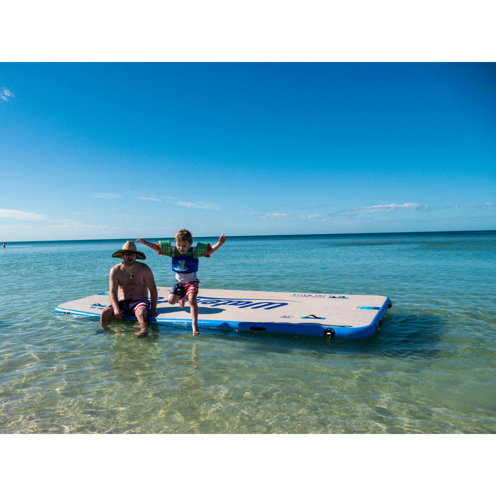 Wateraft Big Inflatable Floating Dock (13       X 6      ) Stable Raft Platform For Lake Beach Pool, Supports 8 Adults Rafting A