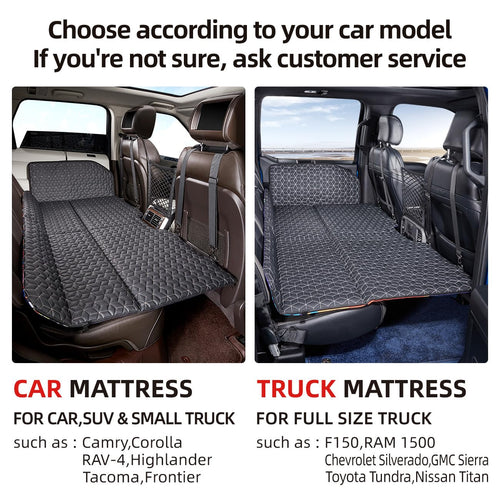 Abe Non-Inflatable Car Bed Mattress,Double-Sided Folding,Portable Back Seat, Travel Camping Mattress For Sleeping(Dinosaur World