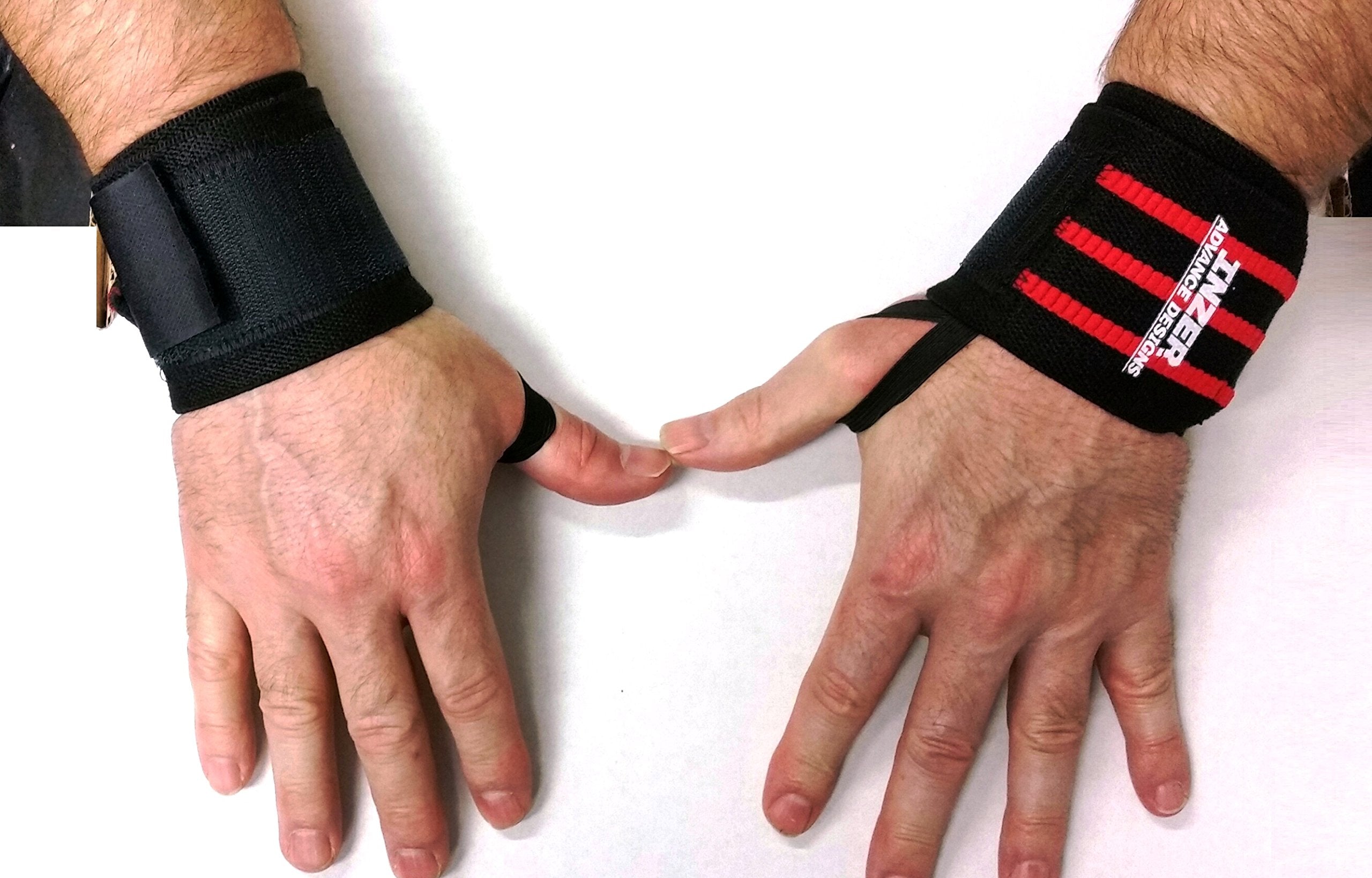 Inzer Iron Z Wrist Wraps (Pair) - Powerlifting Weightlifting Strength Training (20'' - Medium)