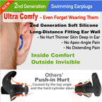 Waterdam Swimming Ear Plugs Great Waterproof Ultra Comfy Earplugs Prevent Swimmer'S Ear (Size 3+3+3: Medium Ear Men & Large Ear