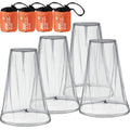 4 Pack Mosquito Net Mesh Face Neck Fly Netting Hood From Bugs Gnats No See Net For Outdoor Hiking Camping Climbing With Carry Ba
