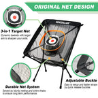 Senseclub Golf Chipping Net, Indoor Chipping Net And Mat, Chipping Net Golf Target With Tee And Practice Balls, Backyard Golf Ac