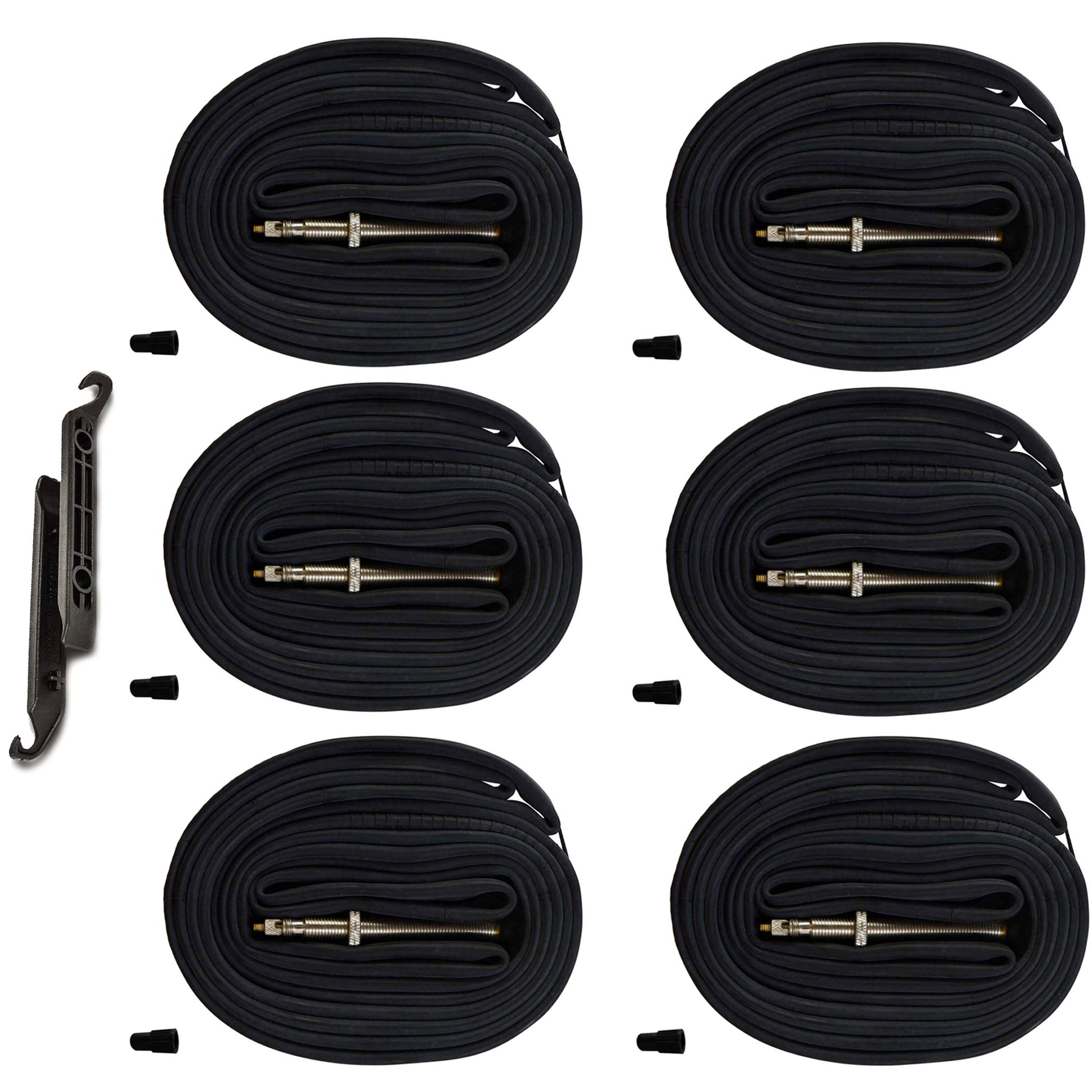 28 700X20-25C Road Bike Replacement Inner Tubes Presta Valve 48Mm For Road Bikes With Tire Size Of 700C X 20, 23, And 25 (6 Inne