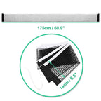 Uxcell Retractable Ping Pong Net For Any Table, Portable Table Tennis Net Replacement, Folding 68'' Nylon String Tension Ping Po