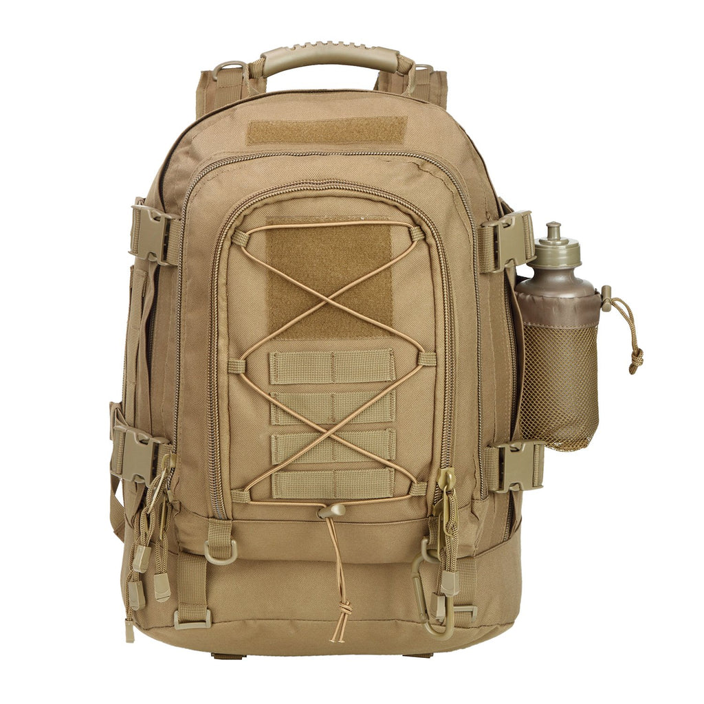 Zseararmy Large Tactical Backpack For Men Military Backpack With Diy System For Travel, Work,Camping,Hunting,Hiking,Sports (Tan)