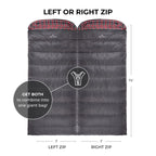 Teton Sports Celsius Xl -25F Sleeping Bag; Cold Weather Sleeping Bag; Great For Family Camping; Free Compression Sack, Grey