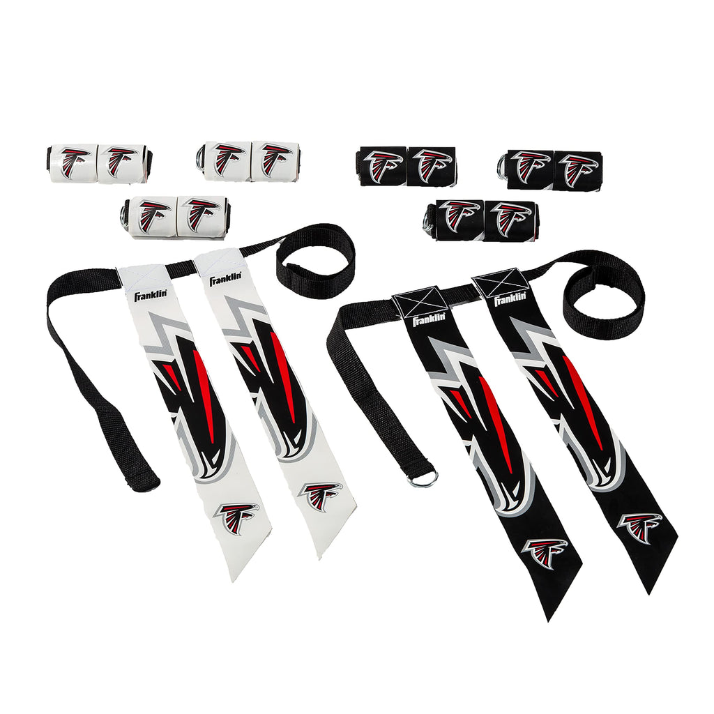 Franklin Sports Nfl Atlanta Falcons Flag Football Sets - Nfl Team Flag Football Belts And Flags - Flag Football Equipment For Ki
