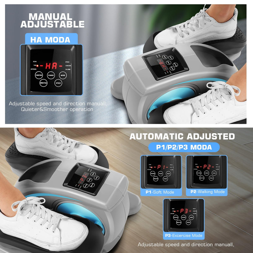 Ancheer Under Desk Elliptical Machine, Electric Seated Pedal Exerciser, Mini Elliptical Machines For Seniors, Lcd Display Monito