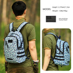 Arcenciel 15L Motorcycle Backpack Tactical Bag Rucksacks For Outdoor Camping Trekking Hunting With Patch(Blue)