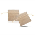 Pure Source India Natural Drawstring Gift Bag | Jute Pouch | Jewelry Bag | Gift Pouches, 4 Inch (2)