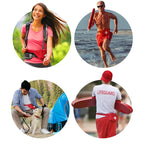 Asa Techmed Lifeguard Fanny Pack With Whistle Lanyard - Baywatch Style First Aid Hip Pack W/Adjustable Strap, Cross Logo + Zippe
