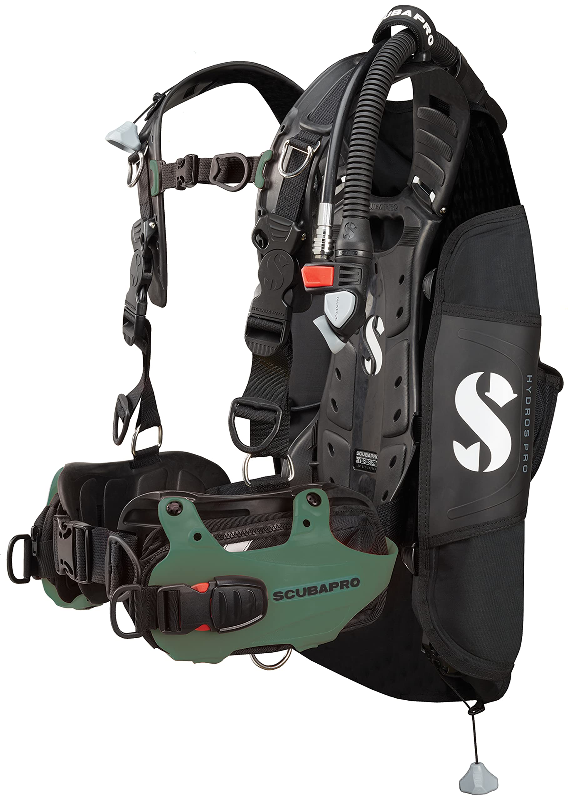 Scubapro Hydros Pro Mens BCD with Air 2 Army Green (X-Large / 2X-Large)