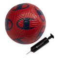 Champion Playmaker Soccer Ball (Size 5, Tango Red/Medieval Blue) - 12-Panel Design, Enhanced Control, Durable TPU Cover & Butyl 