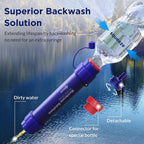 Membrane Solutions Gravity Water Filter Pro 6L, Nsf/Ansi 42&372&401 Certified, 0.1 M Versatile Water Purifier Camping With Adjus