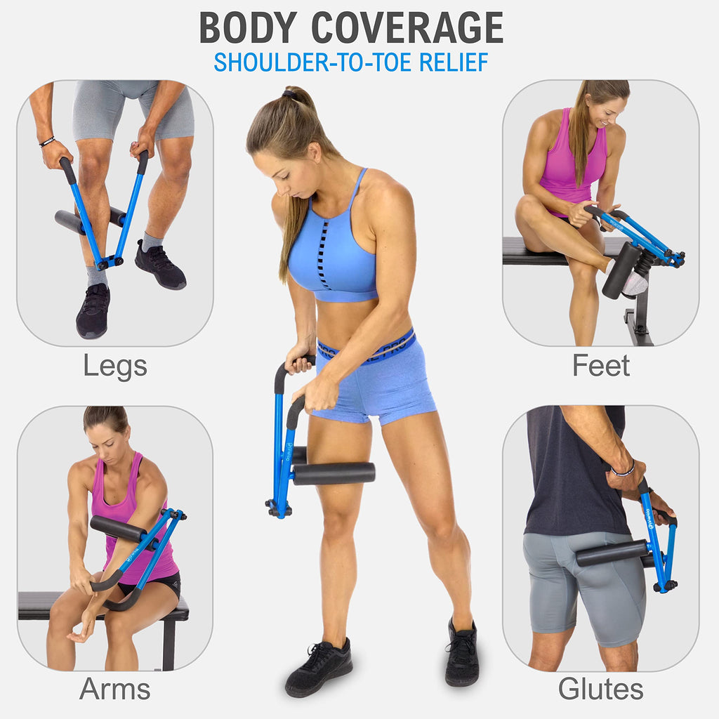 Doubleup Roller Performance Kit - Muscle Massager With Lever-Action Pressure Control And Quick-Change Rollers