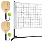 Franklin Sports Pickleball Net Set With Paddles + Balls - Outdoor Portable Pickleball Court Net - (2) Pickleball Paddles + (2) P