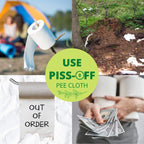 Circe Care Pee Cloth:Silver Infused Pee Rag For Women Who Pee Outdoors, Reusable Absorbent Wipes, Eco Alt. To Toilet Paper, Fema