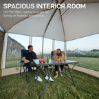 Ever Advanced Magnetic Screen House Room 11X9Ft, Hands-Free Entry,Screenhouse With Sun Protection For Camping&Picnic, 11X9Ftcamp