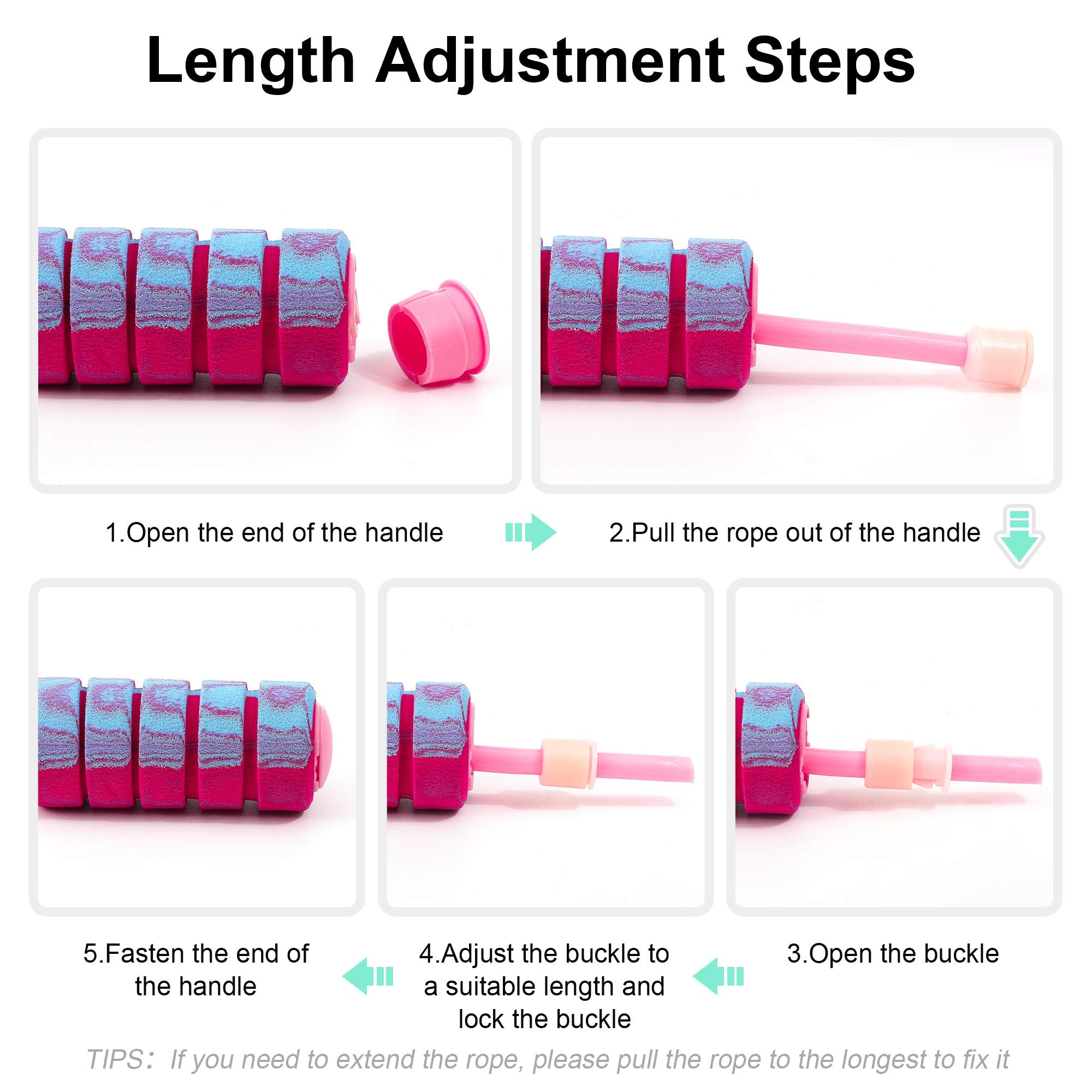 Aplugtek Cordless Jump Rope, Weighted Jump Rope For Fitness, Speed Skipping Rope Cordless Indoor Jump Rope For Women, Men, Kids