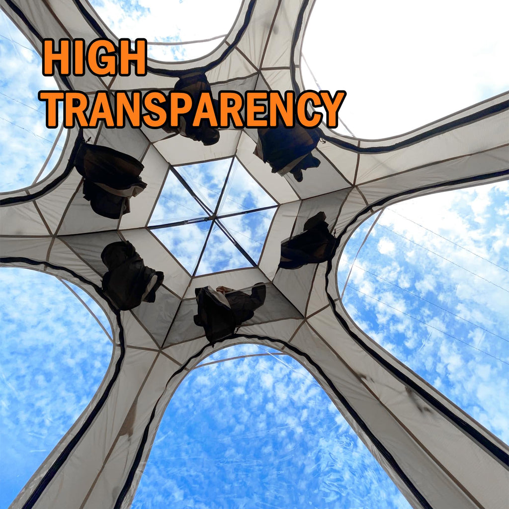 Transparent Rainfly Replacement For Ayamaya Screen Tent, To Make A Bubble Tent Weather Proof Pod - You Can Enjoy The Rainy Days!