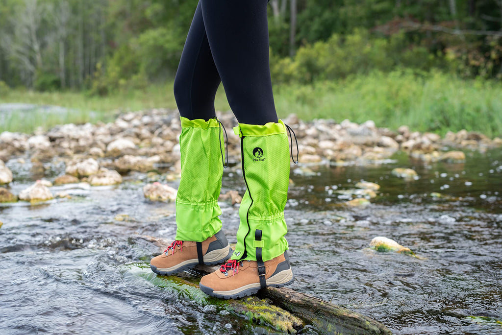 Pike Trail Adjustable Leg Gaiters - Lightweight, Waterproof - Leg Guards For Men & Women - Hiking Essentials Ideal For Hunting,