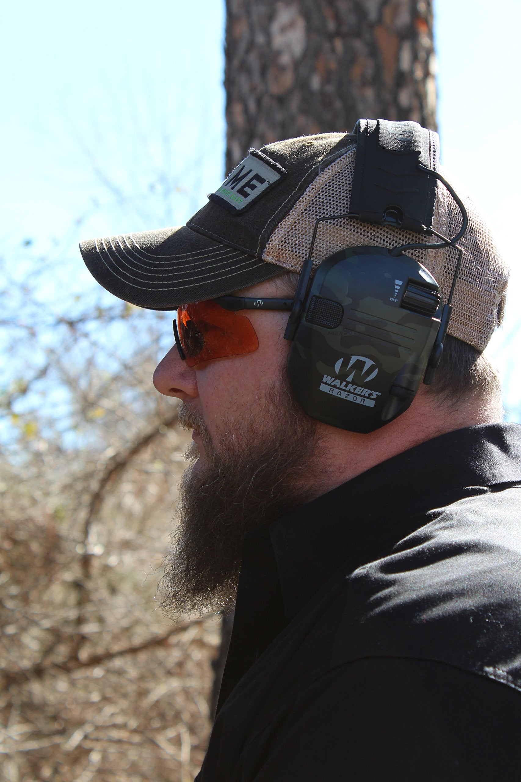 Walker'S Game Ear Gwp-Rsem-Mccg Gear Hearing Muff Multi Cam Black