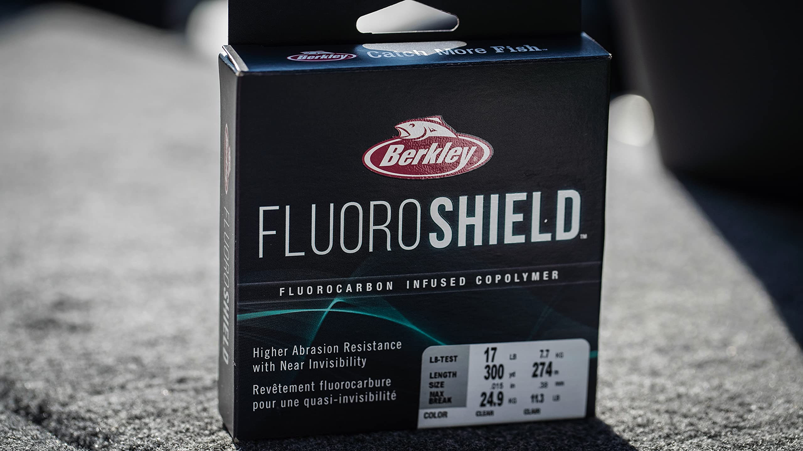 Berkley Fluoroshield, Clear, 20Lb | 9Kg, 3000Yd | 2743M Fishing Line, Suitable For Freshwater Environments