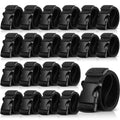 Hicarer 20 Pack Tactical Belt for Men Quick Release Work Tool Belt Military Nylon Straps with Buckle for Men Hunting Hiking(Blac