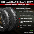 Allscape 26X4 E-Bike Fat Tires, Includes Tubes, Heavy Duty 26 Inch Fat Tyre For E Bikes, Mountain Bikes, All Terrain Tire (1 Tir