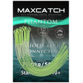 Maxcatch Fishing Braided Leader Loop Connectors 30/50lb for Fly Fishing Line 10PCS (Yellow, 30lb)