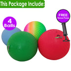 Toysopoly Playground Balls 10 Inch, 4 Variet Kickball For Kids And Adults - Bouncing Dodge Ball, Handball, Square Game For Outdo