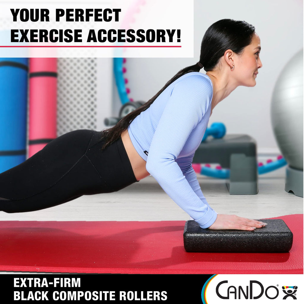 Cando Black Composite High-Density Roller, Half-Round, 6'''' X 36