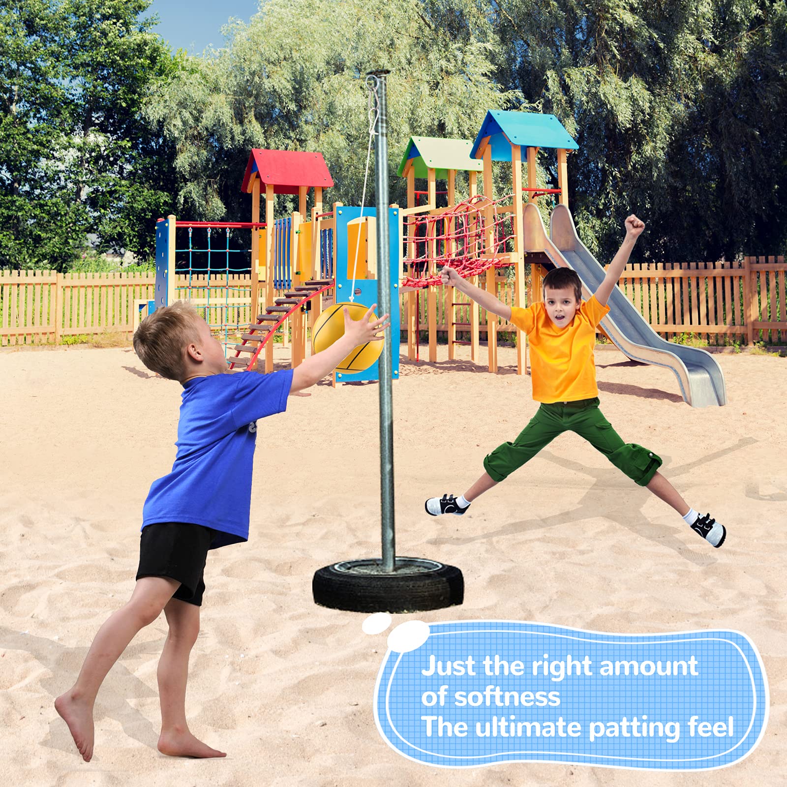 Trymaker Tetherball, Tether Balls And Rope Set For Kids,Replacement Tetherball For Adults Backyard Outdoors