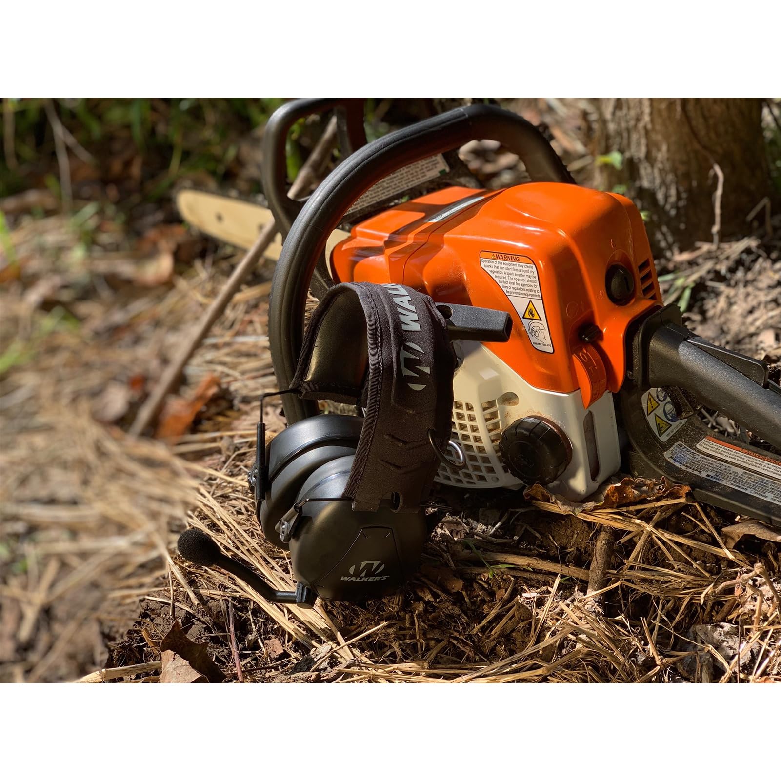 Walker'S Bluetooth Compact 25Db Nrr Hunting Shooting Passive Hearing Protection Muff W/Adjustable Boom Mic, Black, One Size