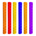 GURU Ring Chevron Cricket Bat Grips, 6 Pieces Set of Rubber Grips for Bat (Multicolor)